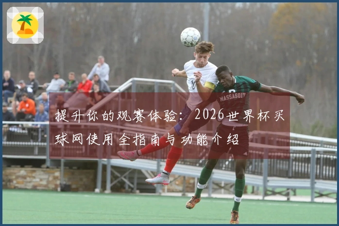 提升你的观赛体验：2026世界杯买球网使用全指南与功能介绍