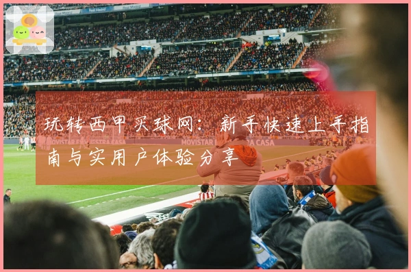 玩转西甲买球网：新手快速上手指南与实用户体验分享