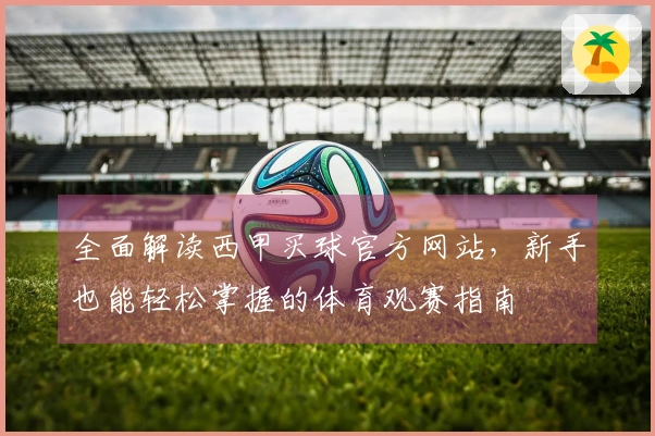全面解读西甲买球官方网站，新手也能轻松掌握的体育观赛指南